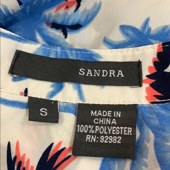 5 for 20 neon palm tress flowy tunic blouse - Picture 6 of 7